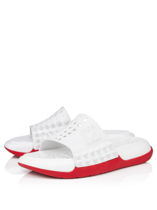 Christian LouboutinChristian Louboutin Take It Easy Slides WHITE