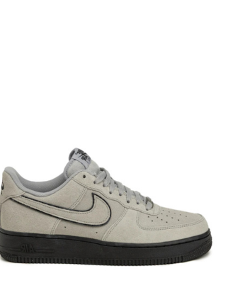 NIKEE AIR FORCE SUEDE BLACK GREY FOR MEN