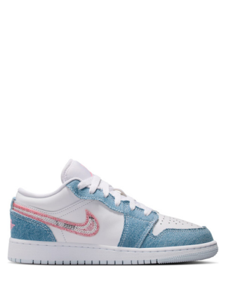 Nikee Air Jordan 1 Low Gs Denim Sequin
