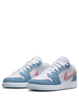 Nikee Air Jordan 1 Low Gs Denim Sequin