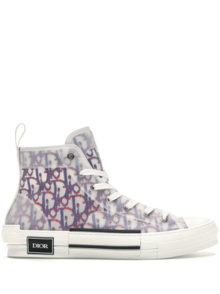 diore b23 oblique high top red blue white for her SALE