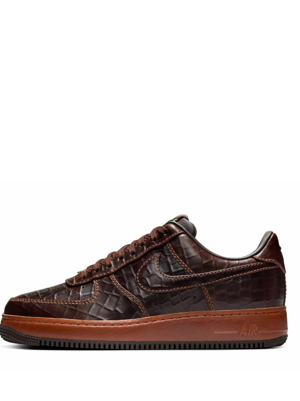 NIK.E AIR FORCE 1LOW FAUNA BROWN CROC