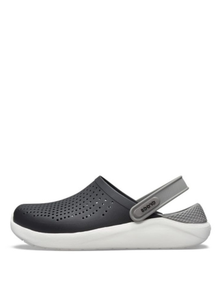 crocss literide black white