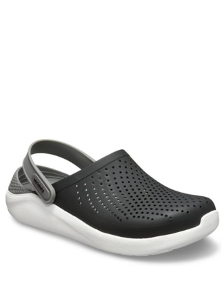 crocss literide black white