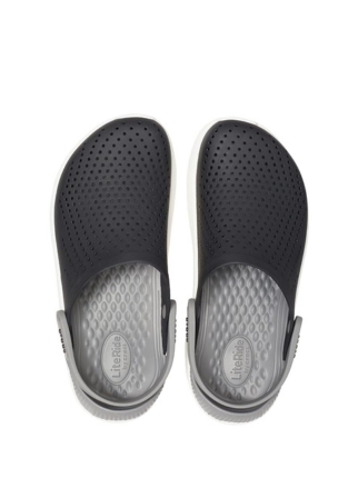 crocss literide black white