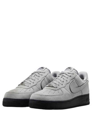 NIKEE AIR FORCE SUEDE BLACK GREY FOR MEN