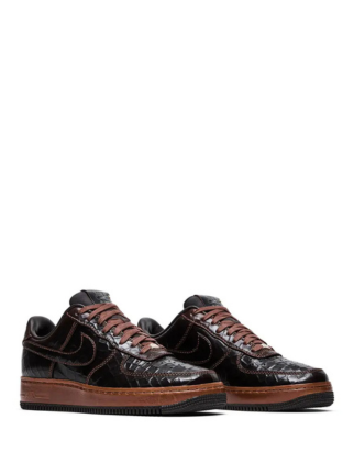 Nikee Airforce 1 Low Fauna Brown Croc 1107
