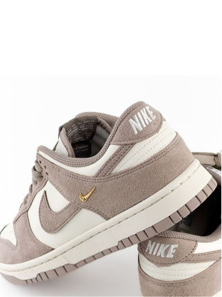Nikke Dunk Low Malt Gold Mini Swoosh Womens