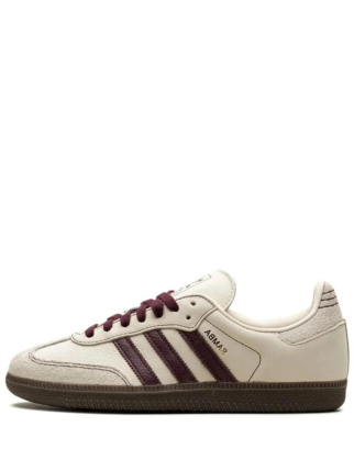 Adida.s Samba Wonder White Maroon Men Leather Quality FIX