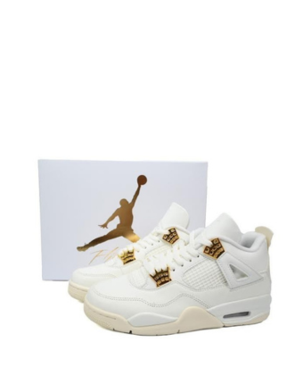 Nikee Air Jordan 4 Retro Metallic Gold