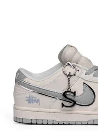 Nikee sb dunk stussy grey sb dunk stussy grey