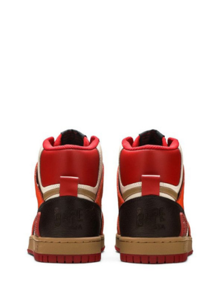 A Bathing Ape Bape Sta 93 Hi Red Orange Light Sand