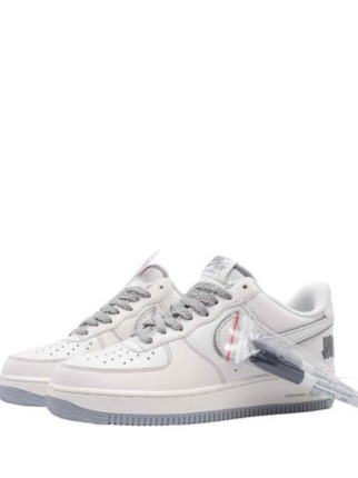 Undefeated x Nikee Air Force 1 07 Low Cream Light Grey