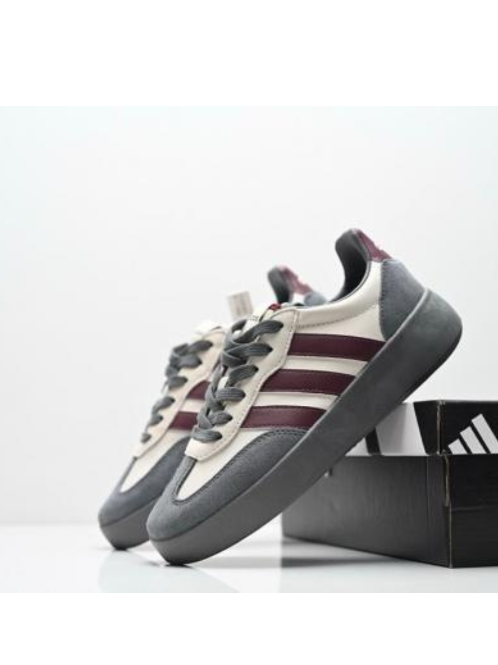 ADIDAS BARRED GREY MAROON