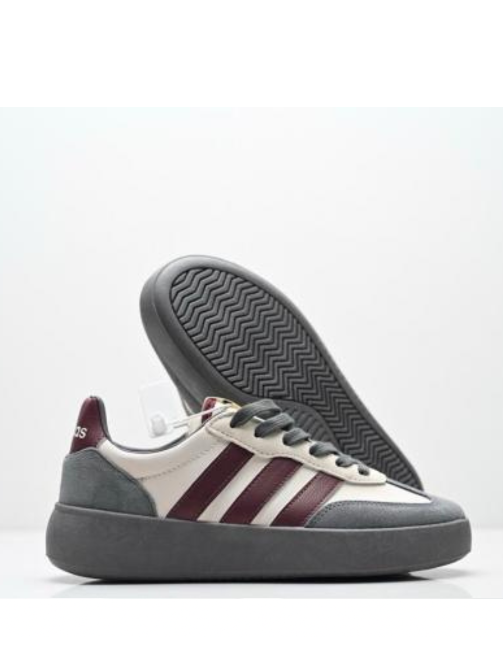 ADIDAS BARRED GREY MAROON