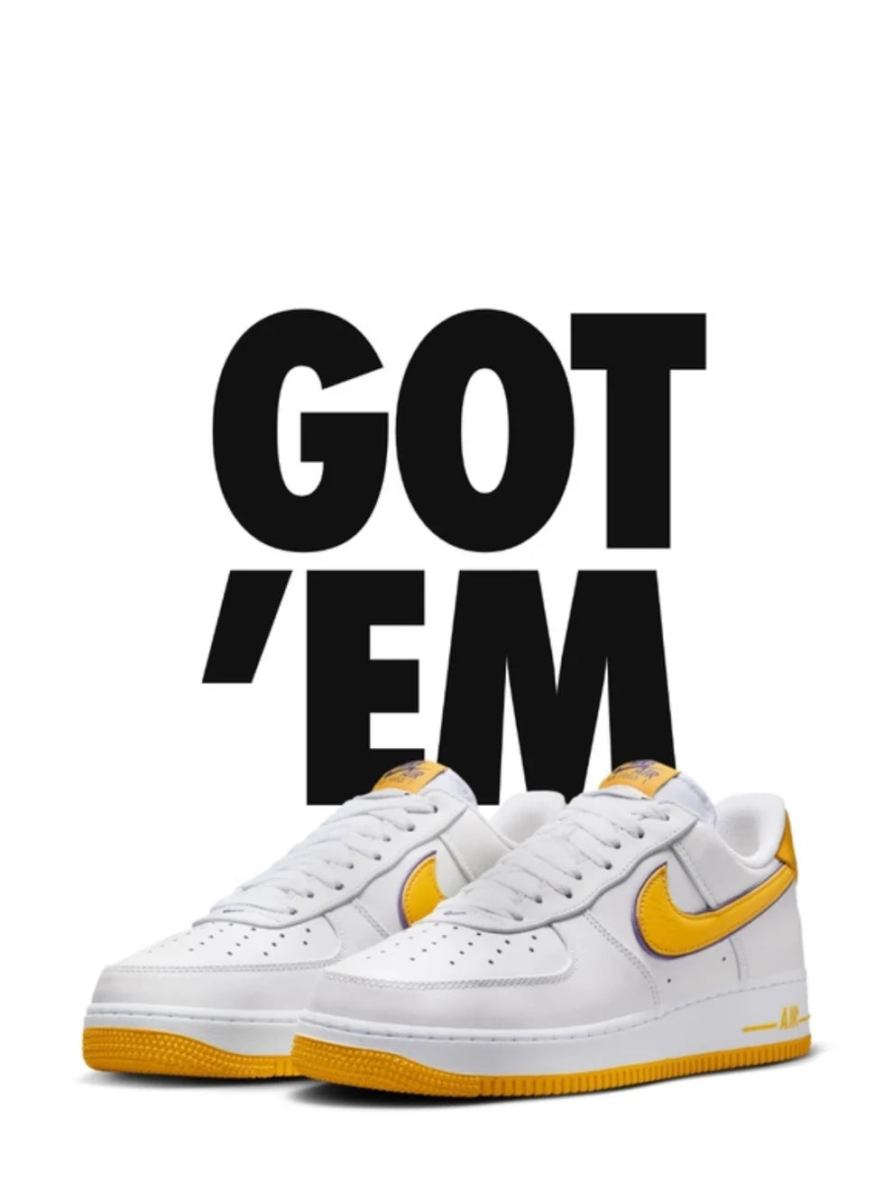 NIK.E AIRFORCE 1 KOBE BRYANT LAKERS HOME