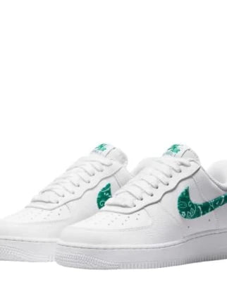 Nik_e Airforce 1 Low Paisley Worn Green