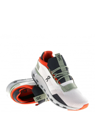 On Cloudnova Silver Orange Cloudtec Athletic