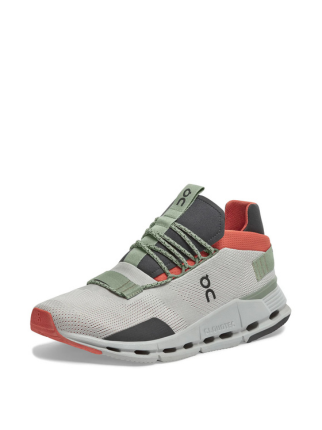 On Cloudnova Silver Orange Cloudtec Athletic