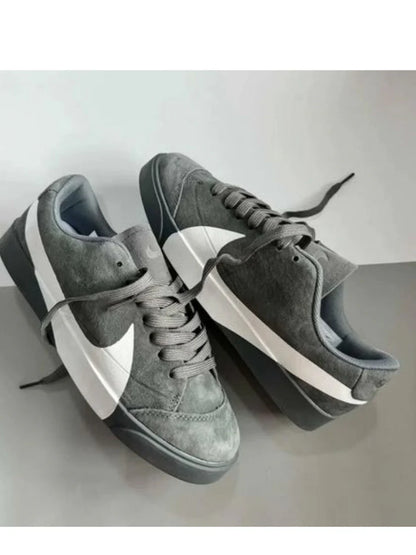 NIK.E BLAZER CITY LOW LX SUEDE GREY WHITE SUEDE