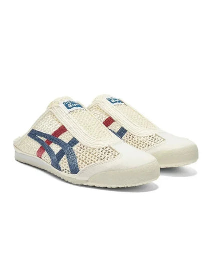 Onitsukaa Tiger Mexico 66 Sabot Half Cut Sneaker White blue red