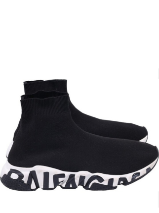 Balenciaga Speed trainer graffiti black white