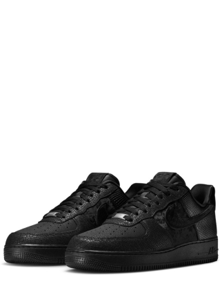 NIKE AIRFORCE 1 LOW BLACK PONY HAIR SNAKESKIN