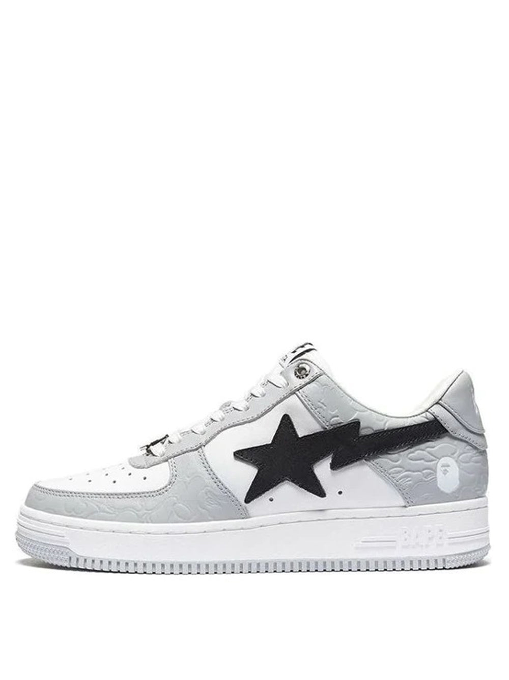 A BATHING APE BAPE STA LOW GREY BLACK