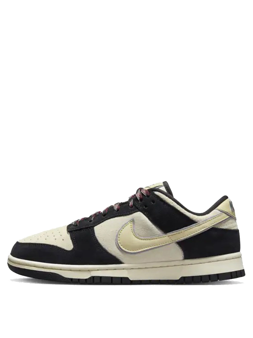 nike dunk low lx black suede team gold