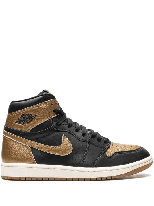 nikee air jordan 1 retro high og BLACK GOLD - 1