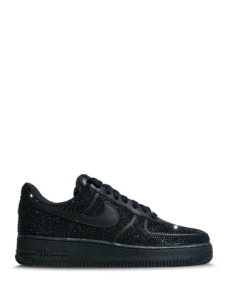 nikee airforce 1 all black glitter - 1
