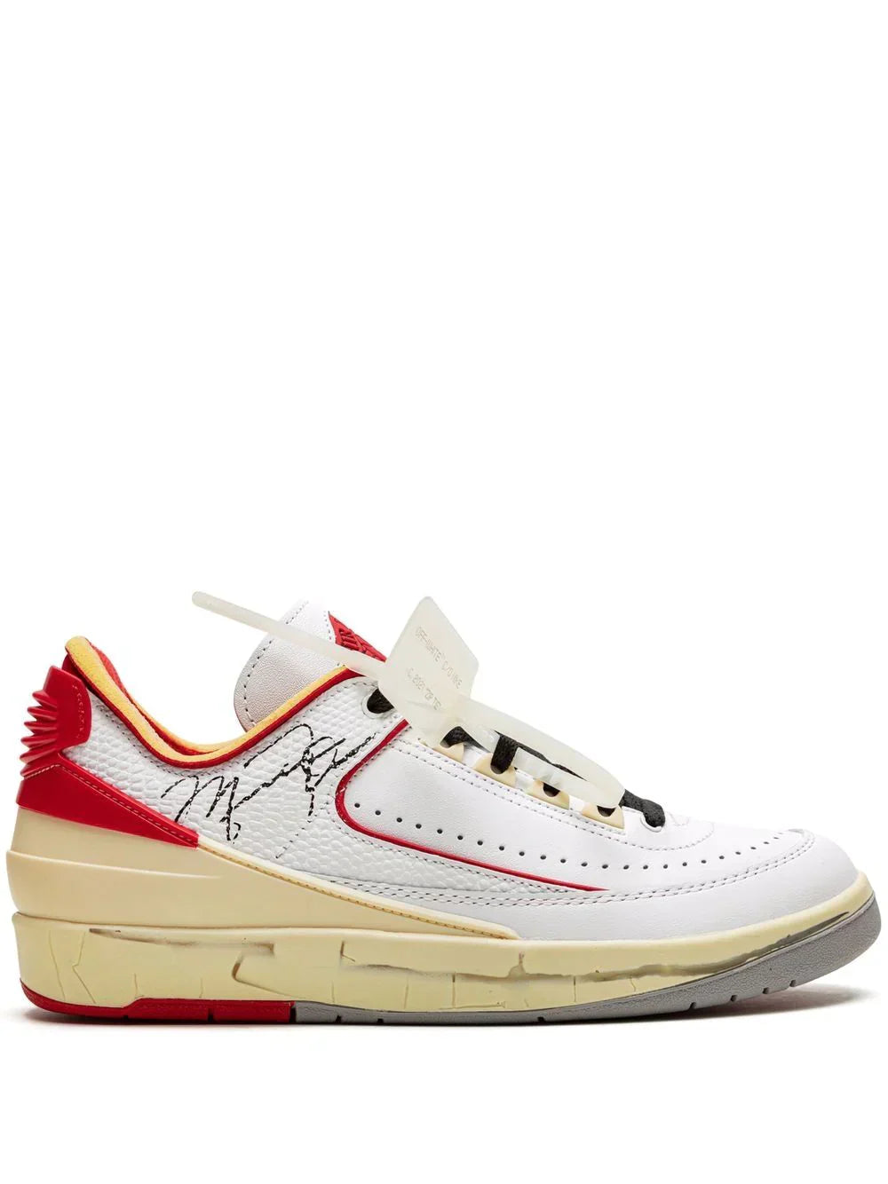 nikee jordan 2 low OFfF WHITE X CHICAGO WHITE RED sale - 1