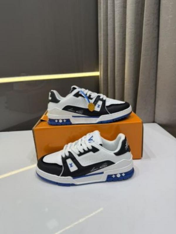 Loui_s Vuitton Lv Trainer White Blue Fix