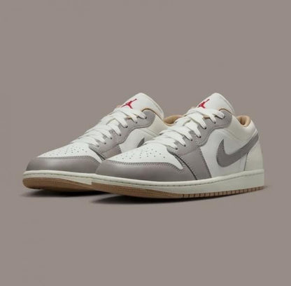 Nik.e Air Jordan 1 Low Sail College Grey Rattan
