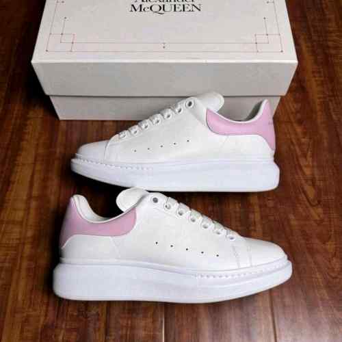 Alexander McQueen women White and Pink Trainers