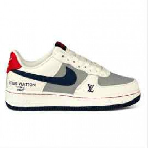 Nikee Air Force 1 Low x Louiss Vuittonn White Navy