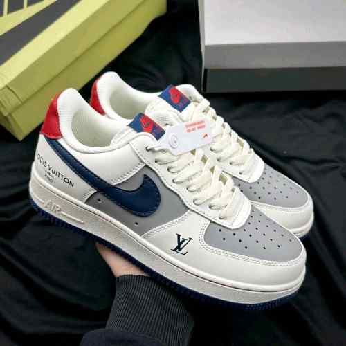 Nikee Air Force 1 Low x Louiss Vuittonn White Navy