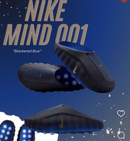 NIKEE MIND 001 blackendd blue