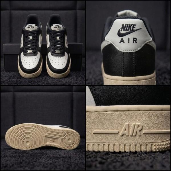 NIK.E AIRFORCE 1 LOW WHITE LIGHT SILVER COCONUT MILK BLACK