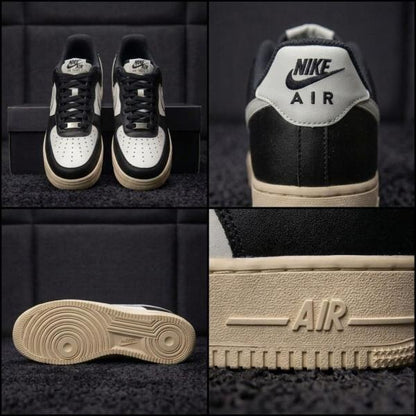 NIK.E AIRFORCE 1 LOW WHITE LIGHT SILVER COCONUT MILK BLACK