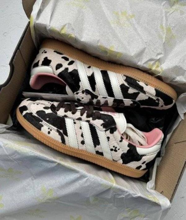 Addidas samba cow print
