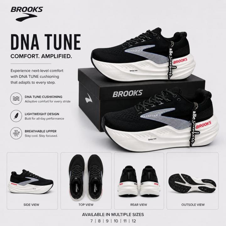 Brooks glycerin max black white og box fix