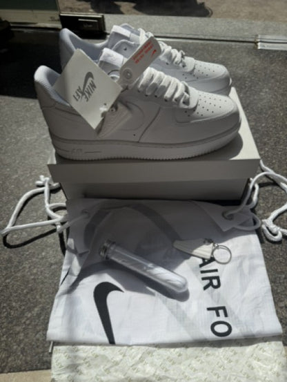 E airforce 1 first leather ua womens with bag keychain bottle lace
