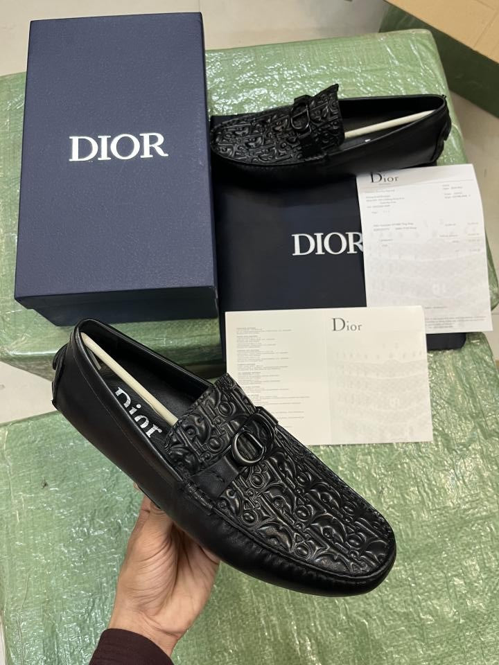 Dio.r Odeon Premium Loafers Surplus Calf Leather Quality With All Accessories HX017