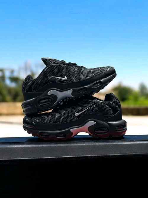 Nikee Airmax Plus Metallic Black Silver