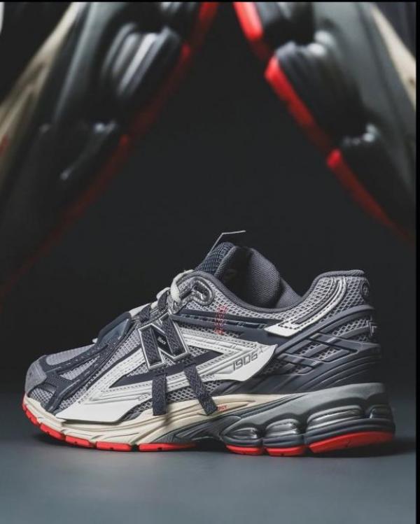 NE.W BALANCE 1906A SLATE GREY DRIFT RED