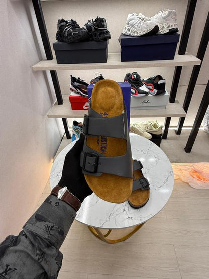 Birkenstock Arizona grey softy Leather