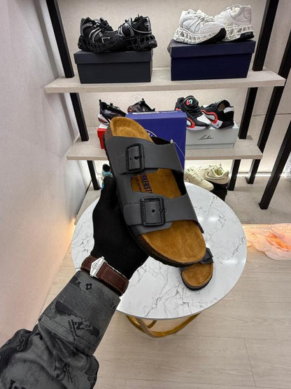 Birkenstock Arizona grey softy Leather