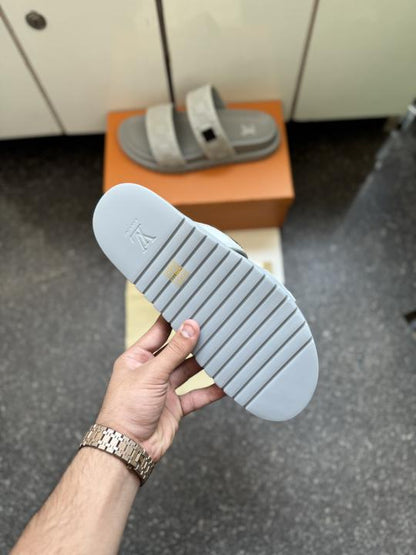 Louuis Vuittton sunset Flat Grey slide