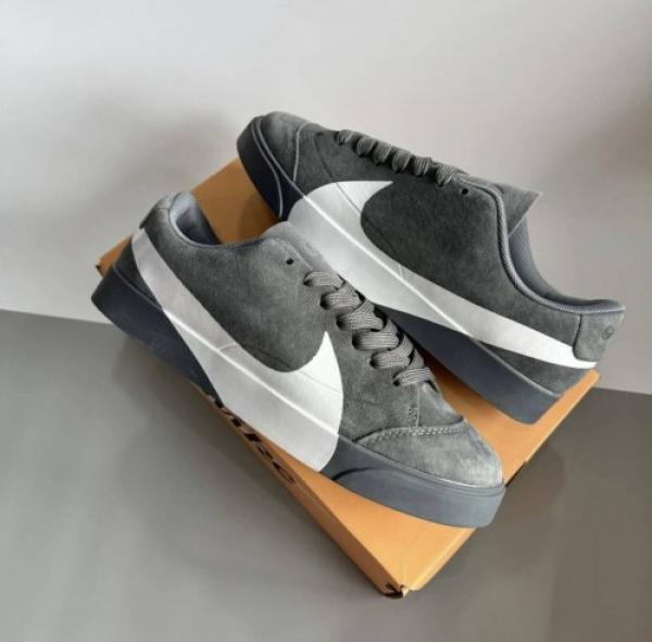 NIK_EBLAZER CITY LOW IX SUEDE GREY WHITE FIX